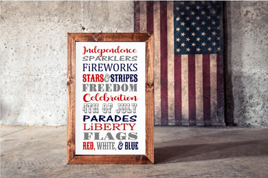 Americana Collection - Large Framed Signs