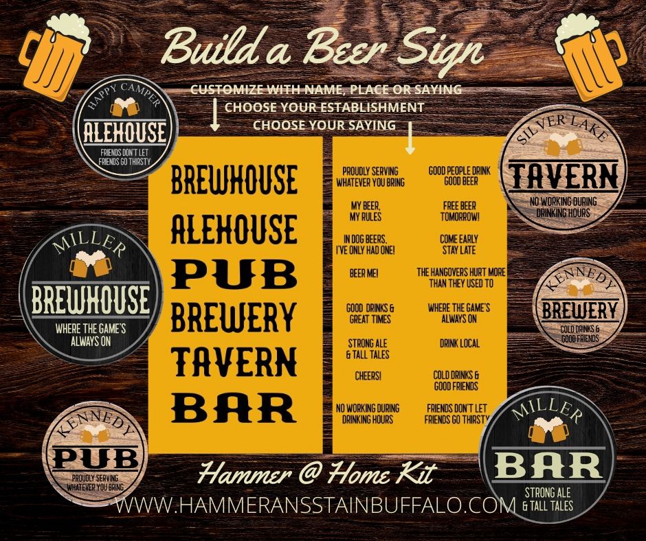 Father's Day Collection - Build A Beer Sign