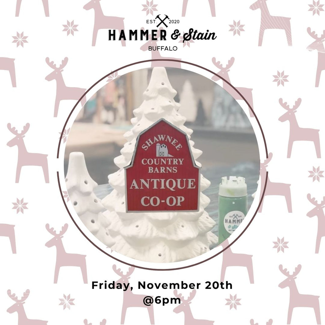 11/20/26 @ 6pm Shawnee Country Barns Antique & Co-op Paint, Sip & Shop