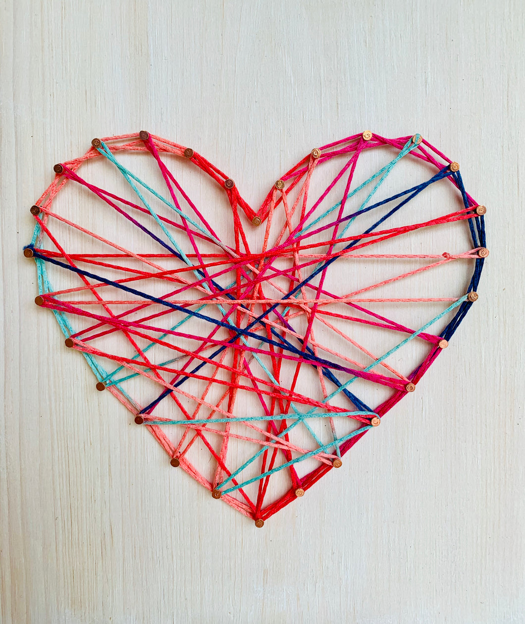Teen Takeover - Rainbow Heart String Art - Hammer @ Home Kit
