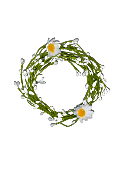 Mini Wreath - White